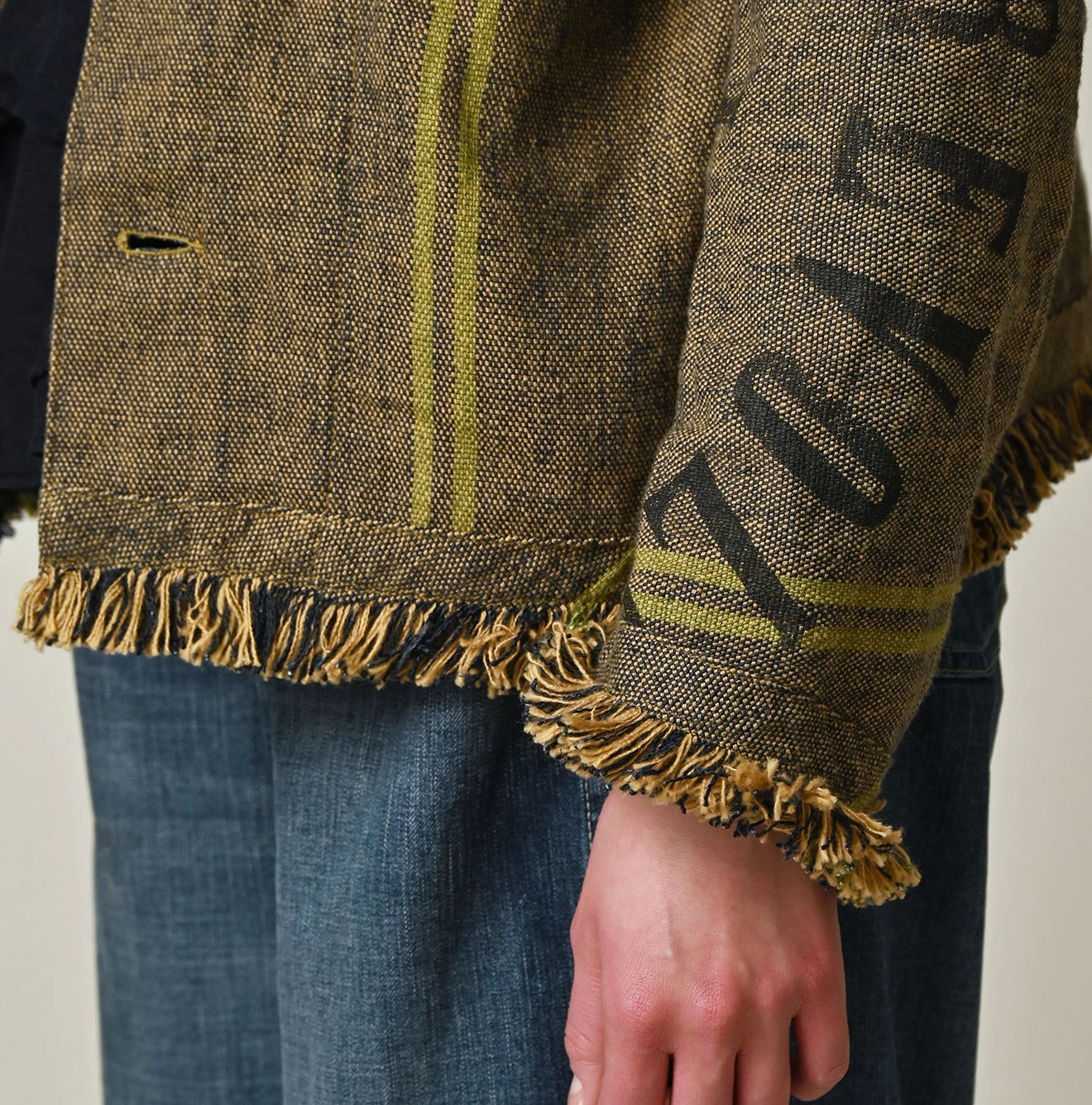 45R Ai Indigo Linen Sack Petit Coverall - Image 9