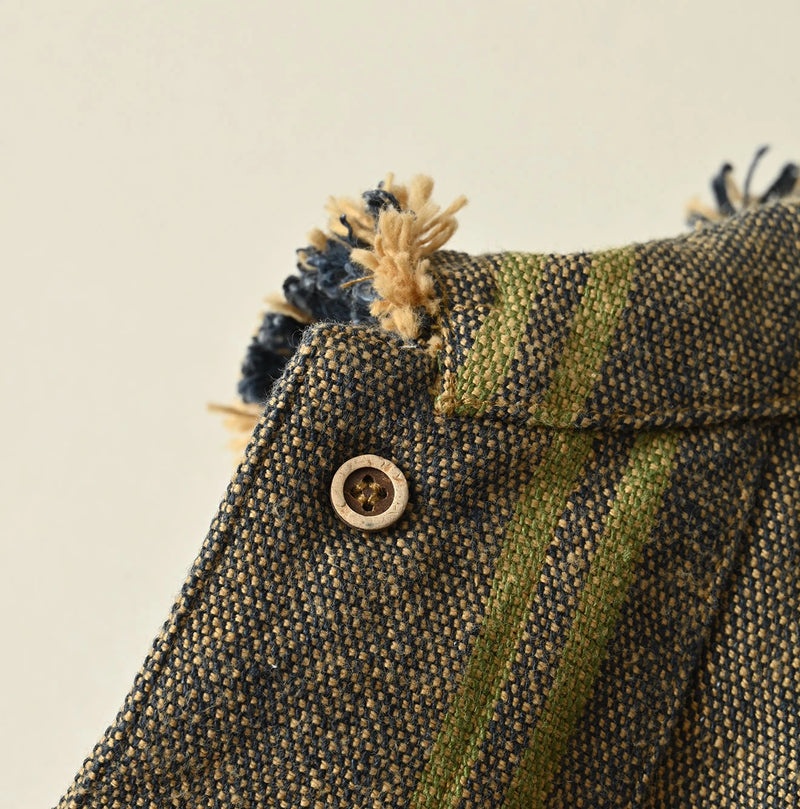 45R Ai Indigo Linen Sack Petit Coverall - Image 23