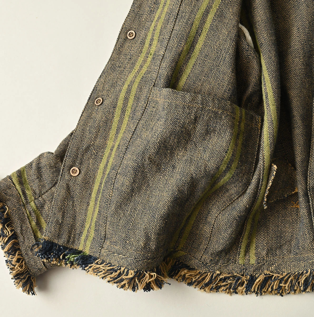 45R Ai Indigo Linen Sack Petit Coverall