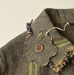 45R Ai Indigo Linen Sack Petit Coverall