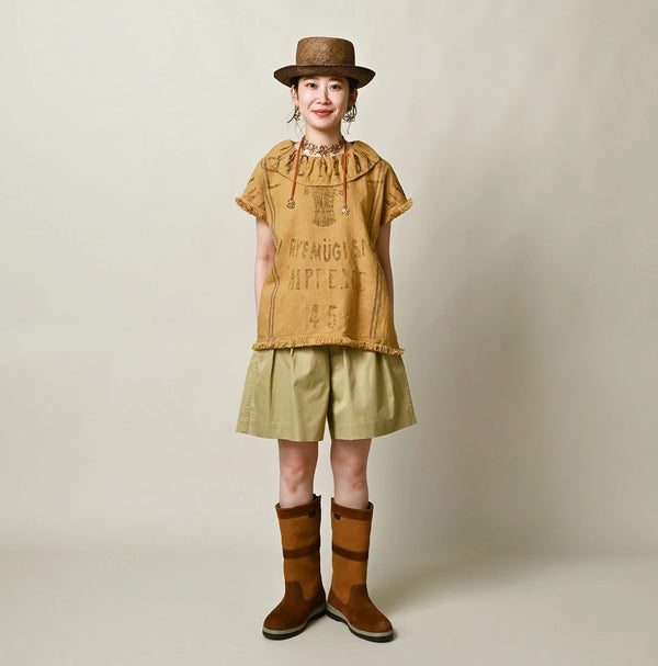 45R Linen Sack Fringe Sleeveless Top