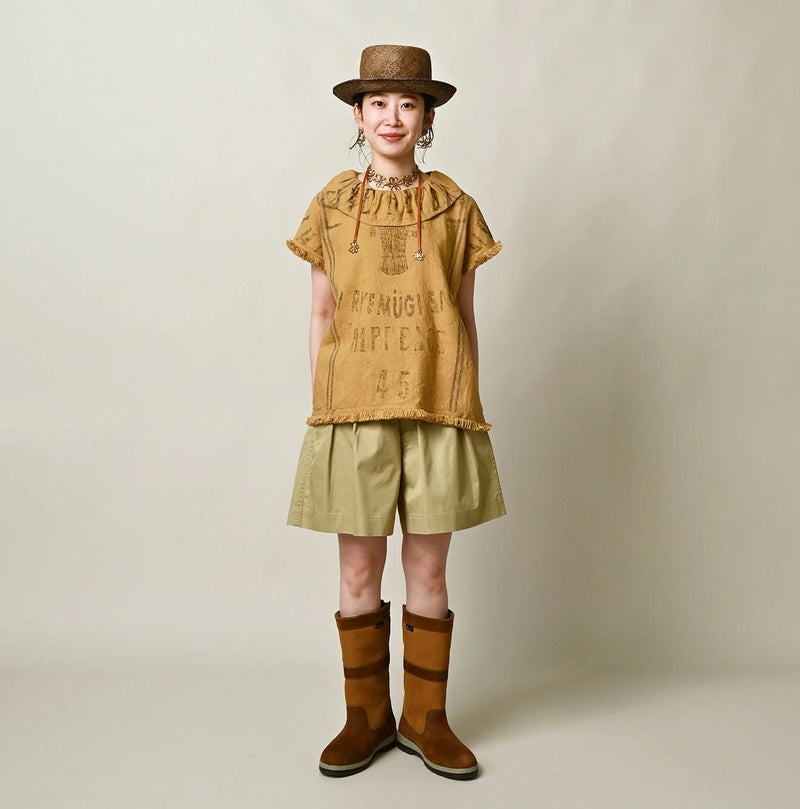 45R Linen Sack Fringe Sleeveless Top - Image 2