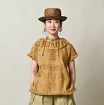 45R Linen Sack Fringe Sleeveless Top