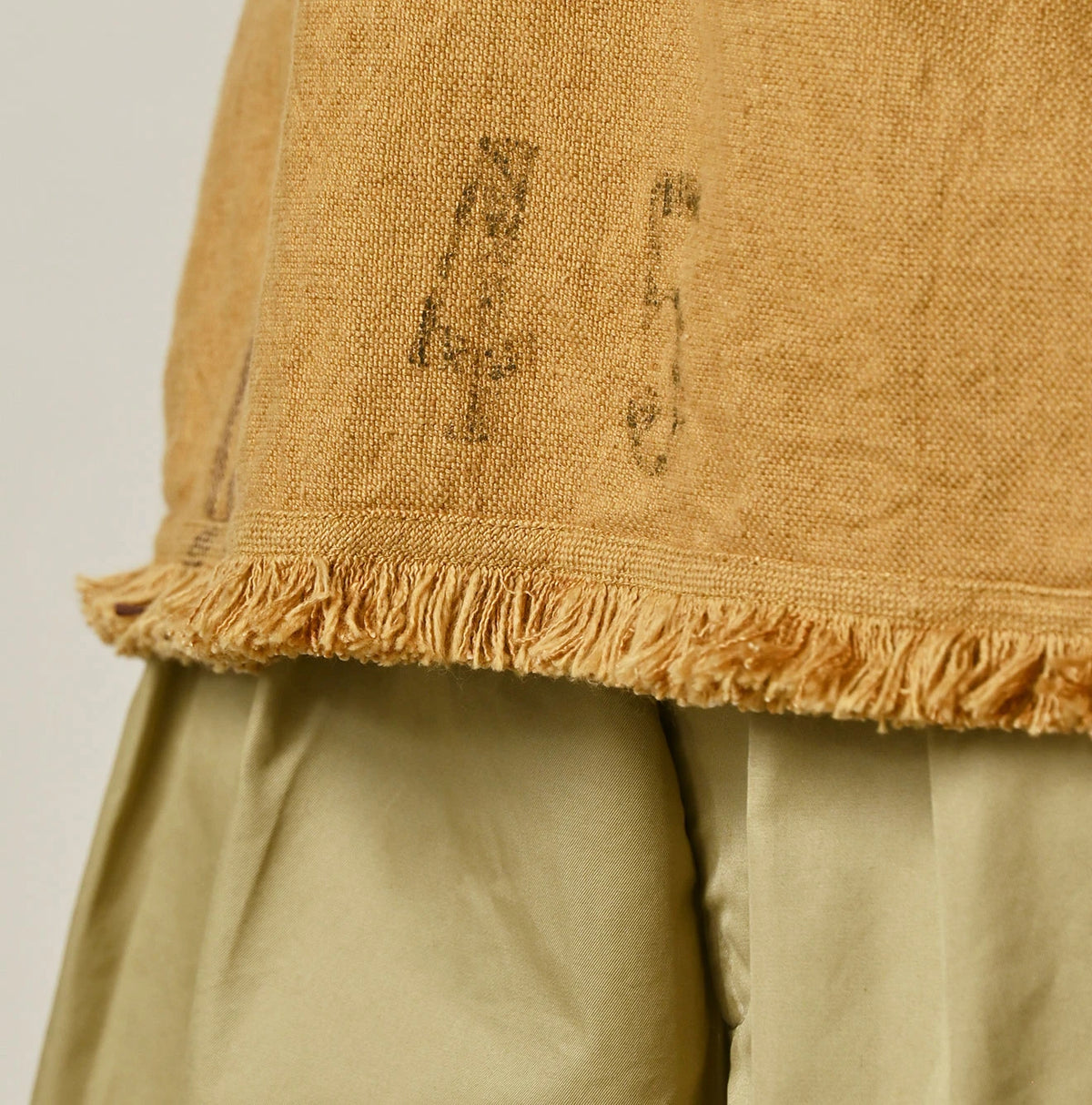 45R Linen Sack Fringe Sleeveless Top