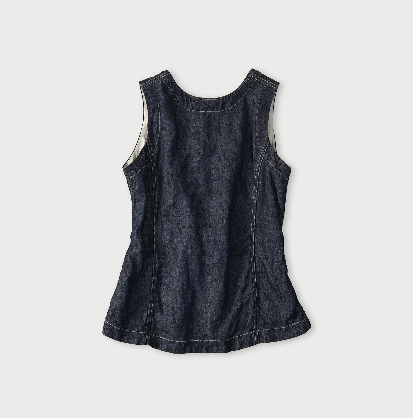 45R、ハワイアンインディゴタンクトップ Linen Denim Sleeveless Top | 45R Official Online Store – 45R GLOBAL