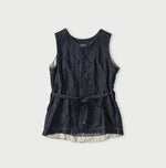45R Linen Denim Sleeveless Top