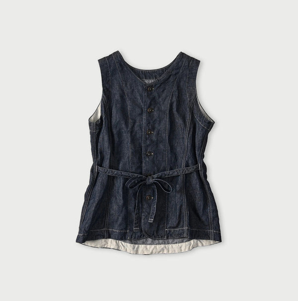 45R Linen Denim Sleeveless Top