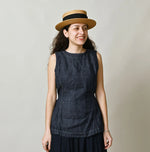 45R Linen Denim Sleeveless Top