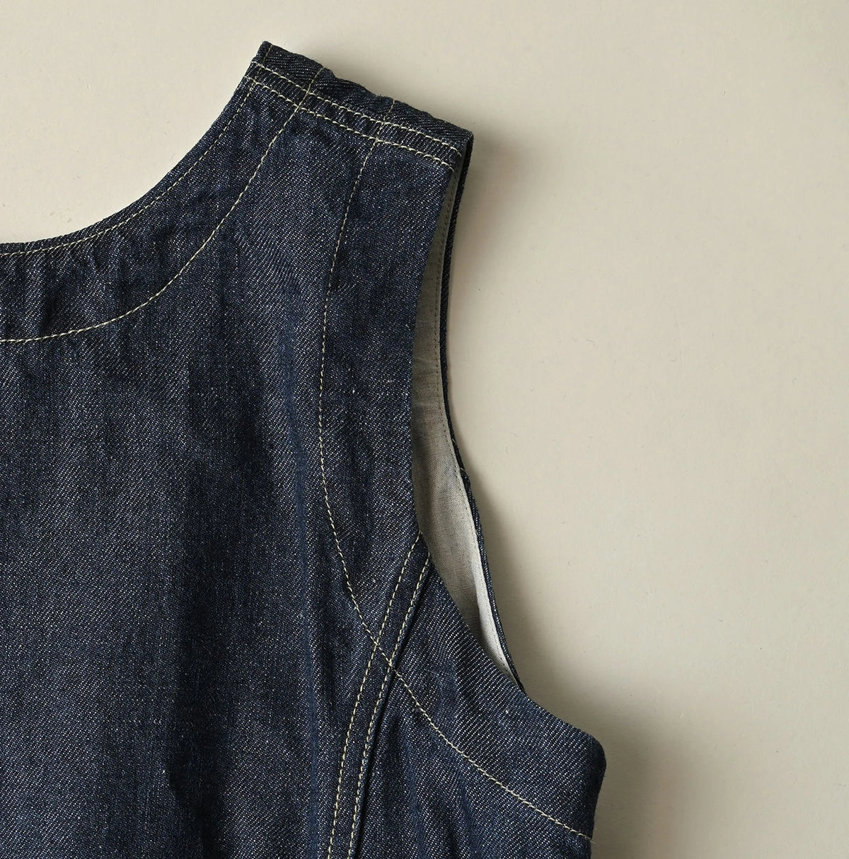 45R Linen Denim Sleeveless Top