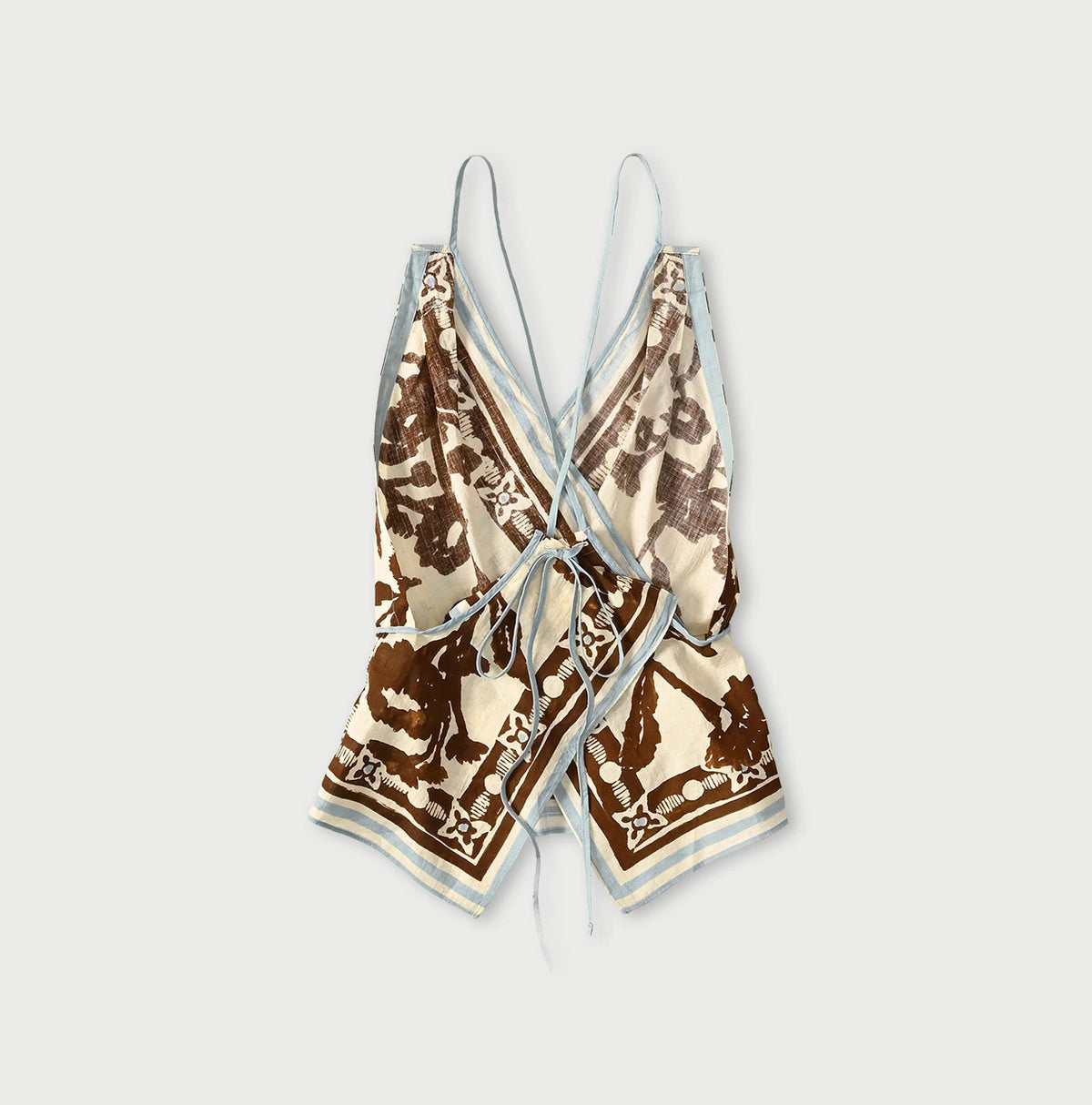 45R Khadi Flax Flower Tank Bra