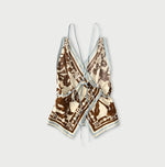 45R Khadi Flax Flower Tank Bra