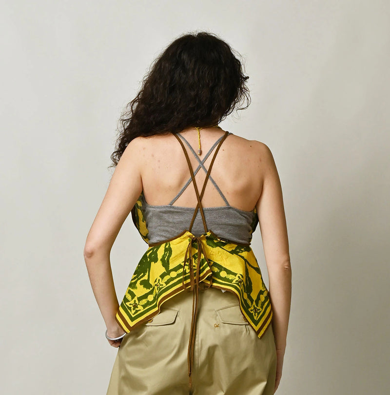 45R Khadi Flax Flower Tank Bra - Image 9