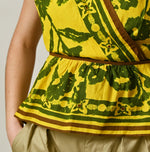 45R Khadi Flax Flower Tank Bra