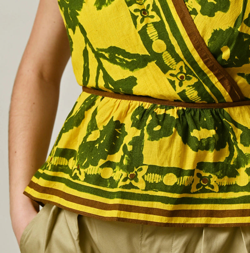 45R Khadi Flax Flower Tank Bra - Image 11