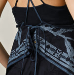 45R Indigo Khadi Flax Flower Tank Bra