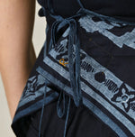 45R Indigo Khadi Flax Flower Tank Bra