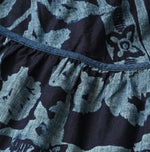 45R Indigo Khadi Flax Flower Tank Bra