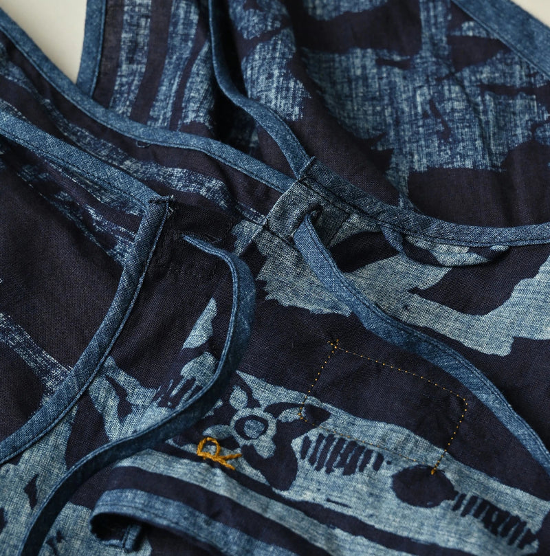 45R Indigo Khadi Flax Flower Tank Bra - Image 17