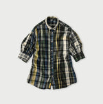 45R Madras Petit-Collar Coupe Shirt (Plant-Dyed)