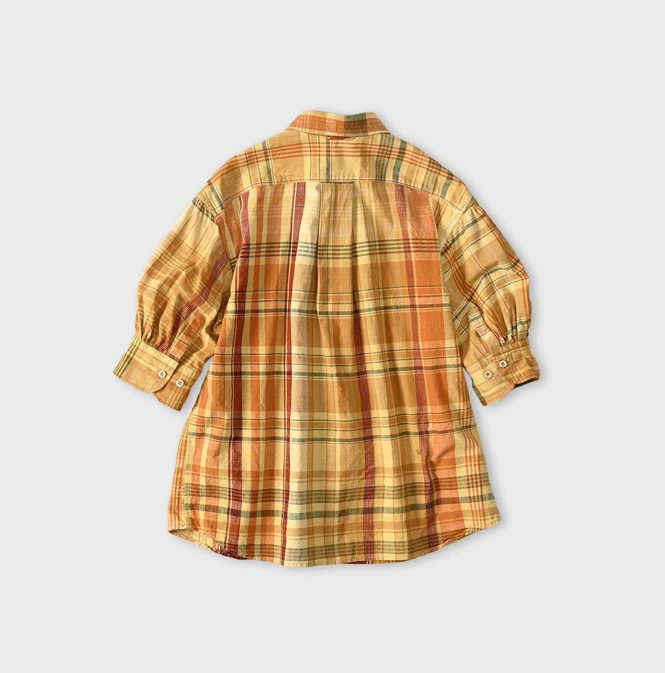 45R Madras Petit-Collar Coupe Shirt (Plant-Dyed) - Image 12