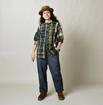 45R Madras Petit-Collar Coupe Shirt (Plant-Dyed)