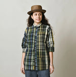 45R Madras Petit-Collar Coupe Shirt (Plant-Dyed)