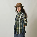 45R Madras Petit-Collar Coupe Shirt (Plant-Dyed)