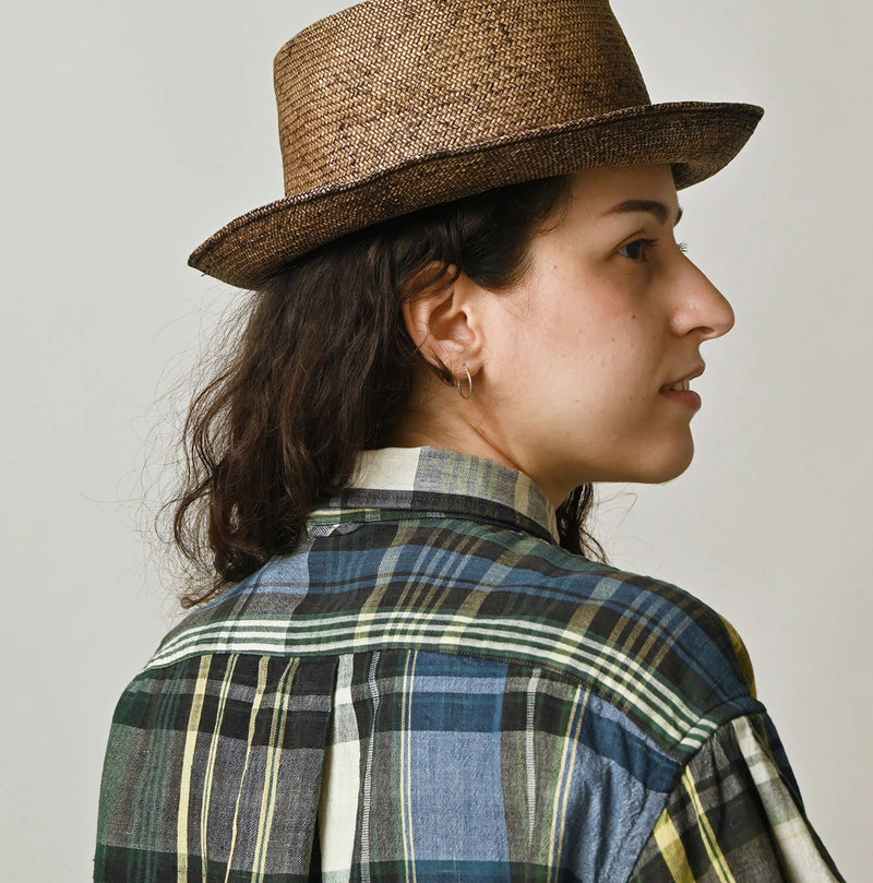 45R Madras Petit-Collar Coupe Shirt (Plant-Dyed) - Image 9