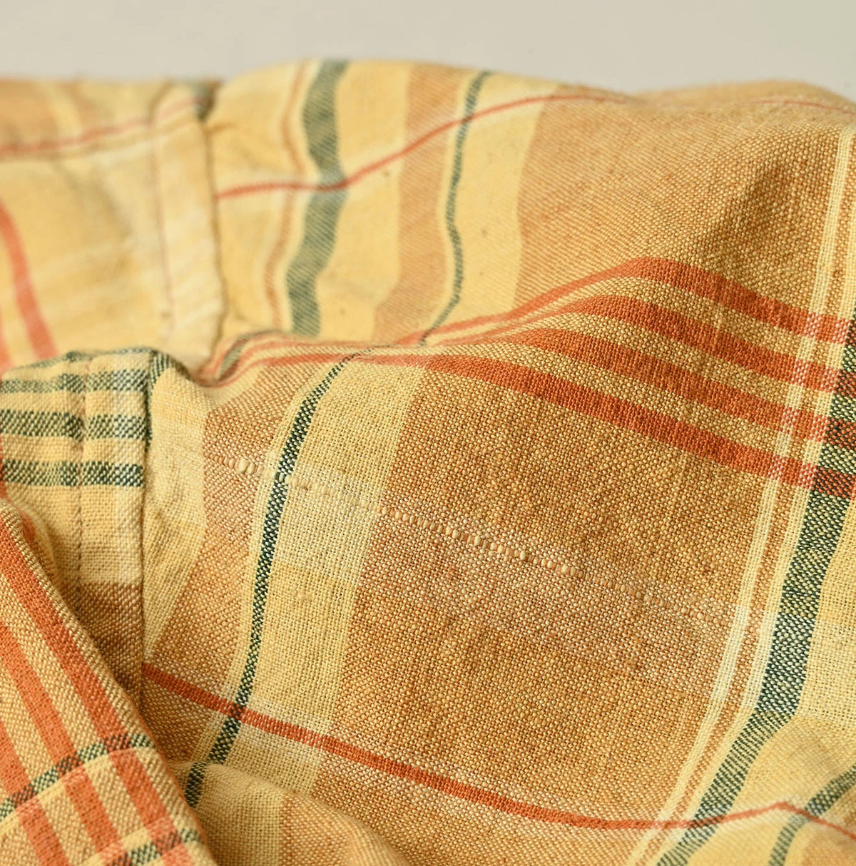 45R Madras Petit-Collar Coupe Shirt (Plant-Dyed)