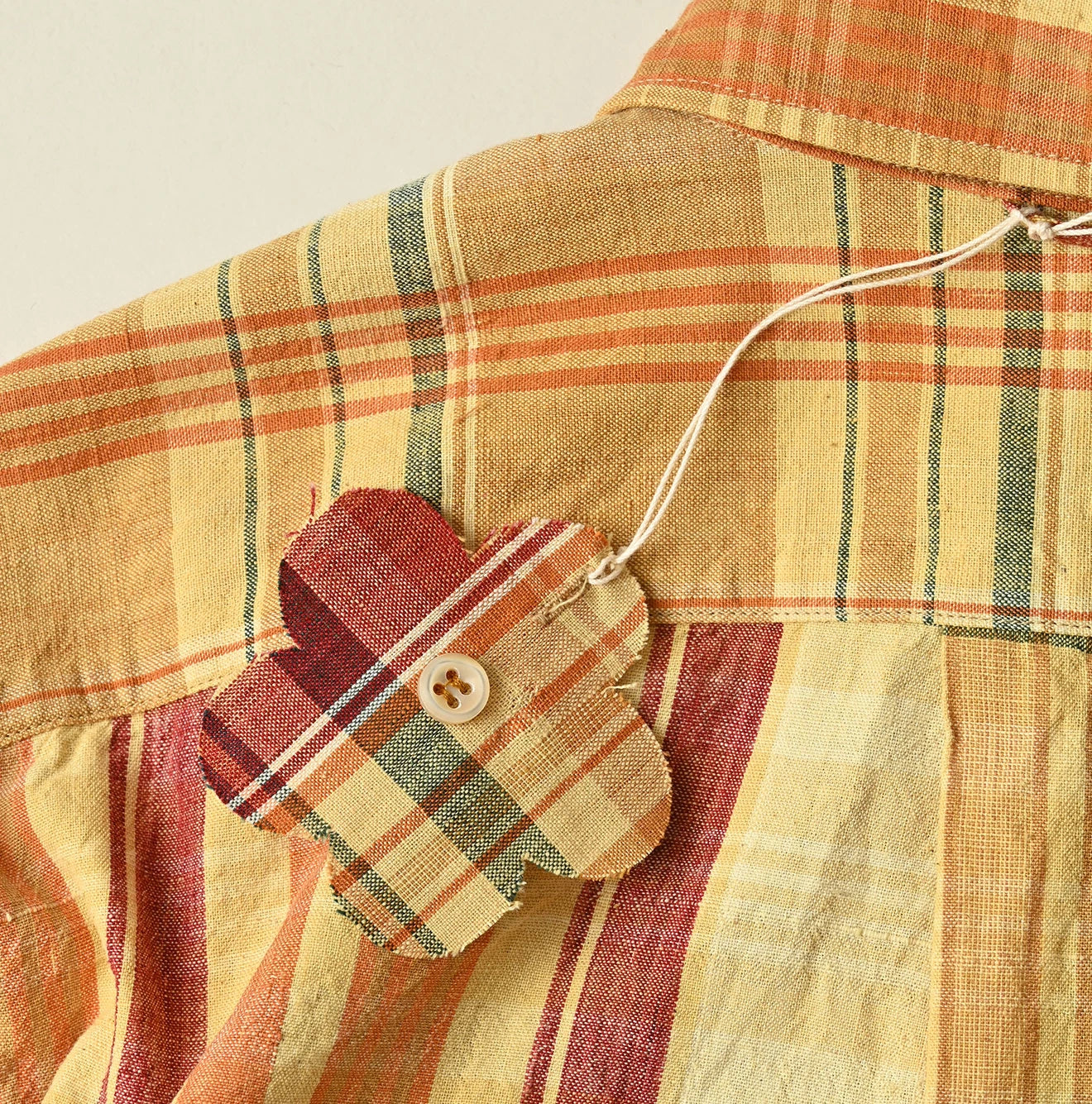 45R Madras Petit-Collar Coupe Shirt (Plant-Dyed)