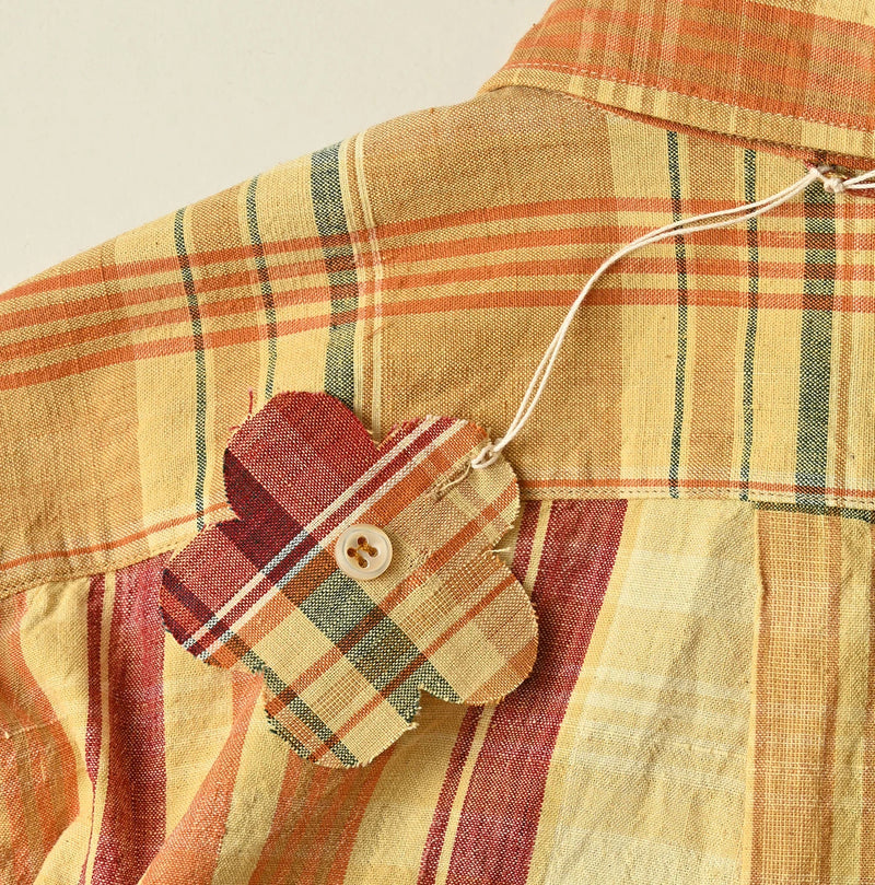 45R Madras Petit-Collar Coupe Shirt (Plant-Dyed) - Image 20