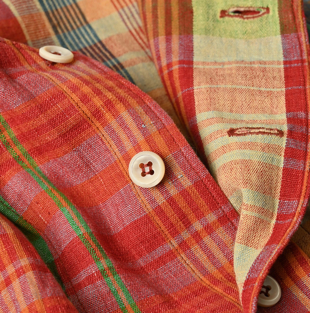 45R Madras Sleeveless Top (Plant-Dyed) - Image 20