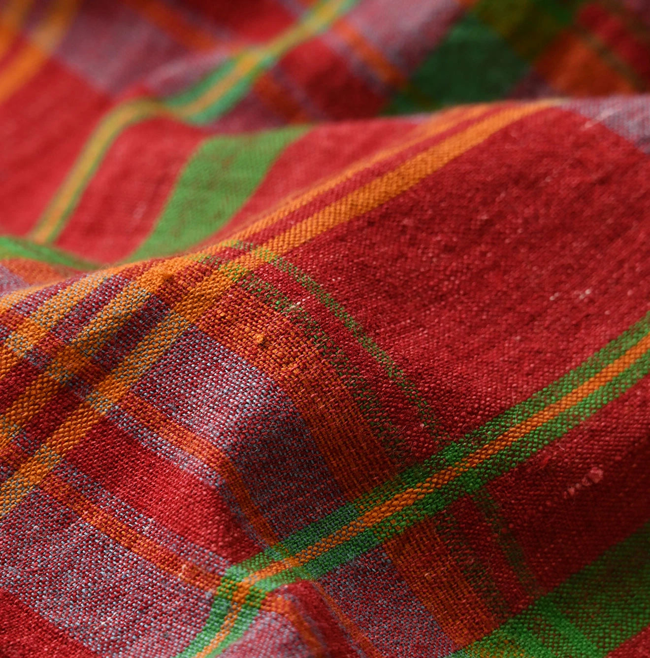 45R Madras Sleeveless Top (Plant-Dyed)