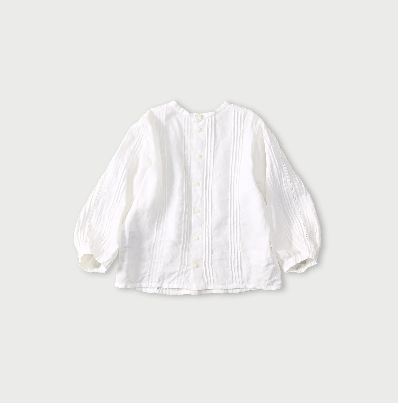 45R Linen Pintuck Lace Blouse - Image 12