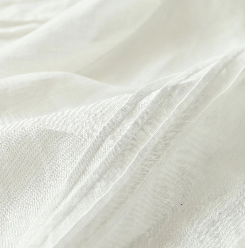 45R Linen Pintuck Lace Blouse - Image 18