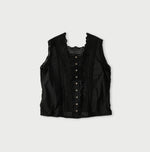45R Supima Organic Batiste Cutwork Sleeveless Top