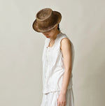 45R Supima Organic Batiste Cutwork Sleeveless Top