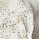 45R Supima Organic Batiste Cutwork Sleeveless Top