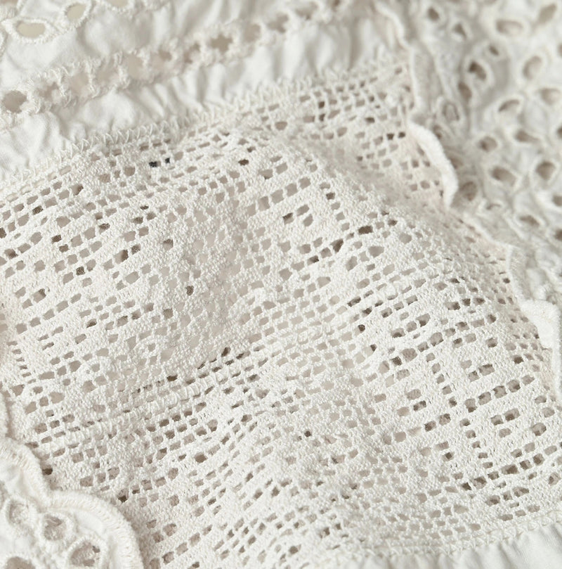 45R Supima Organic Batiste Cutwork Sleeveless Top - Image 18