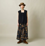 45R Indigo Supima Organic Batiste Cutwork Sleeveless Top