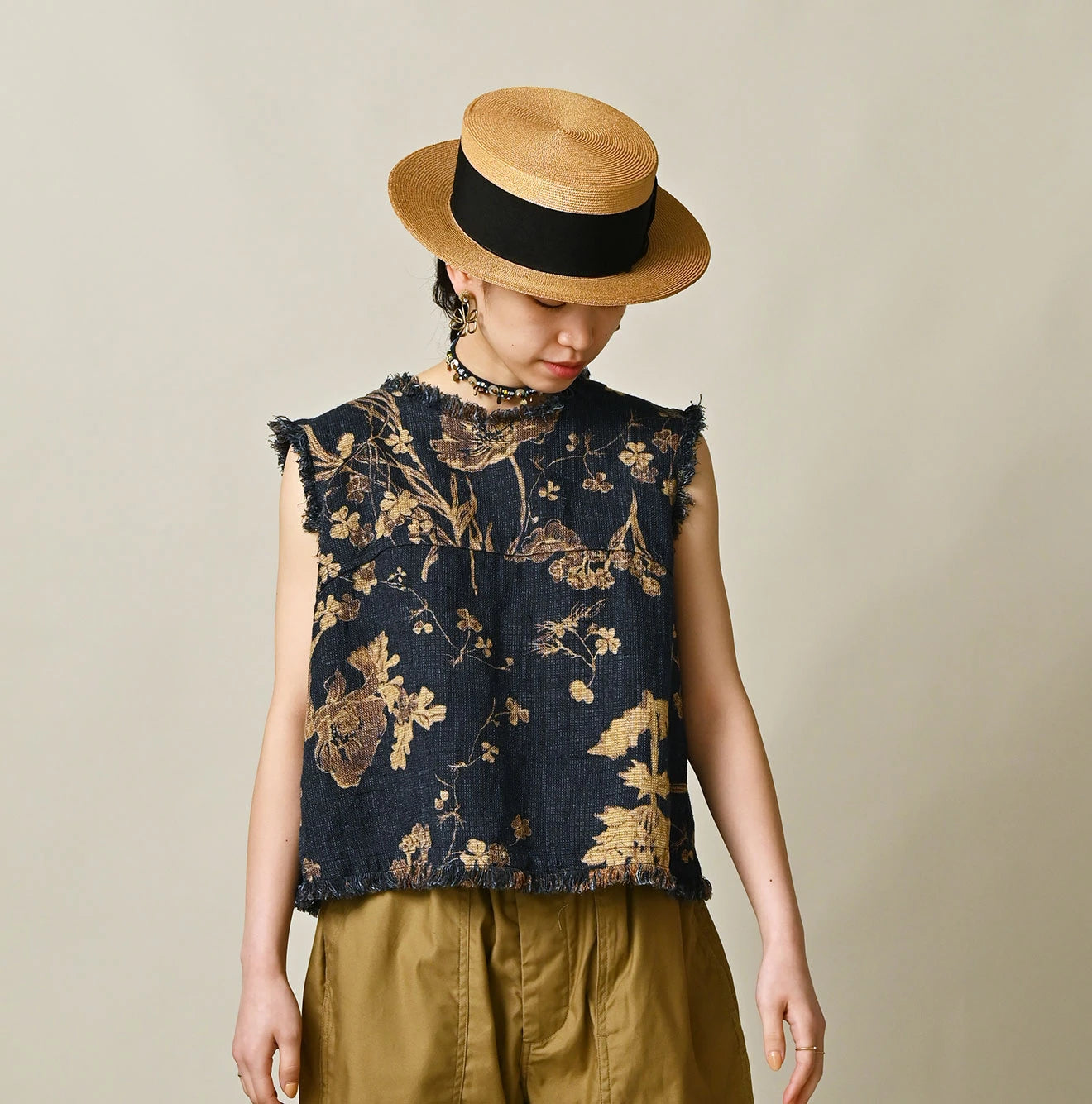 45R Indigo Gima Goza Duck Camisole - Image 3