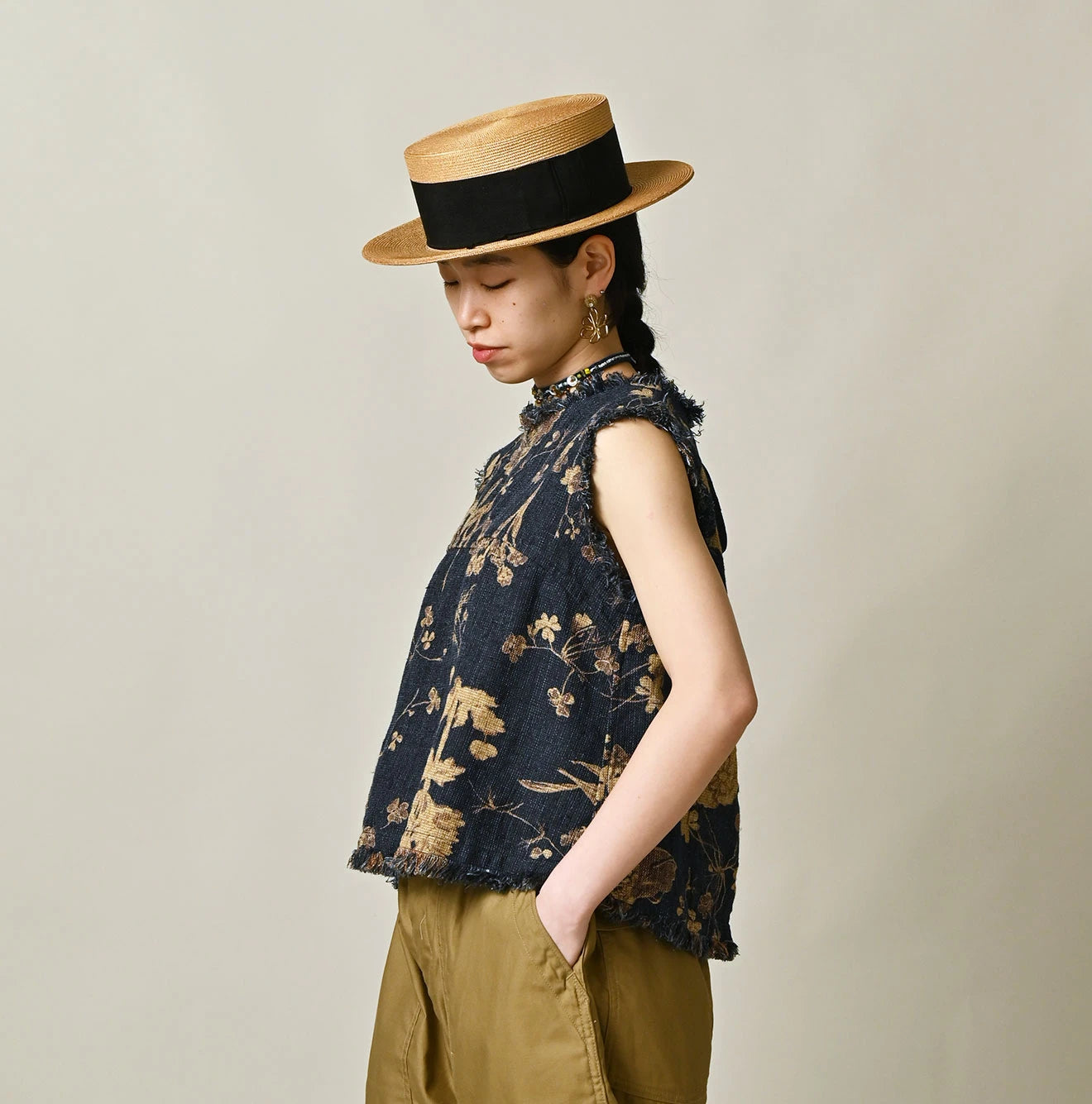 45R Indigo Gima Goza Duck Camisole - Image 4