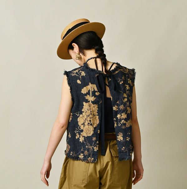 45R Indigo Gima Goza Duck Camisole