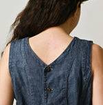 45R Linen Denim Sleeveless Top Zyu
