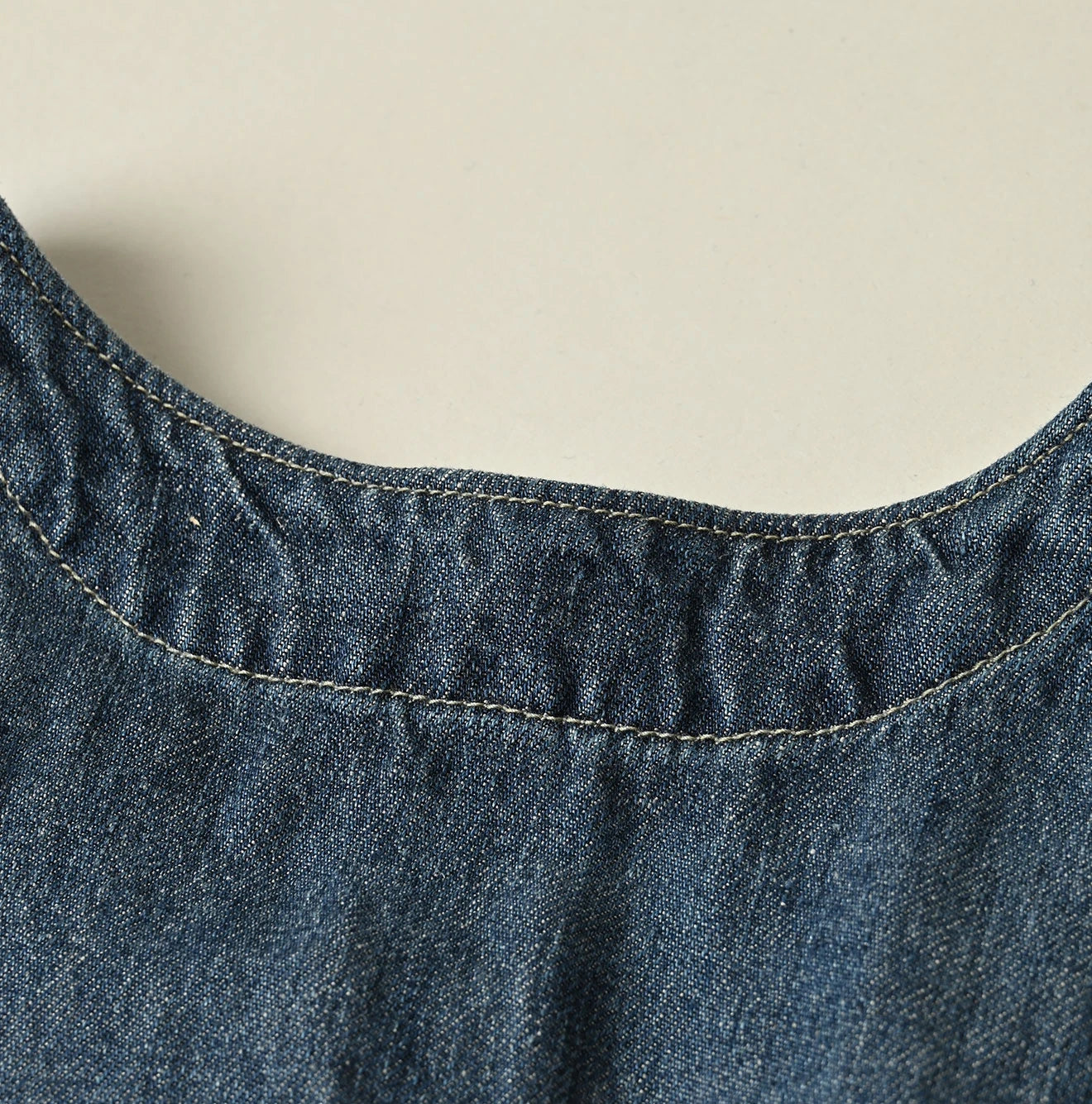 45R Linen Denim Sleeveless Top Zyu - Image 15