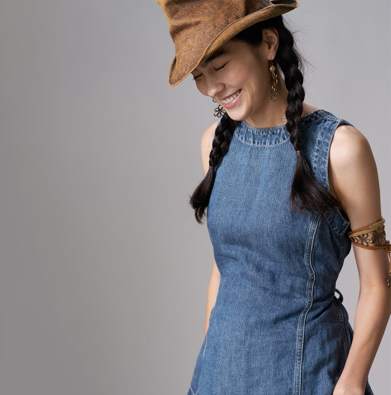 Linen Denim Sleeveless Top Zyu - Image 14