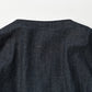 45R Indigo Mugihiko Denim Flare Blouse