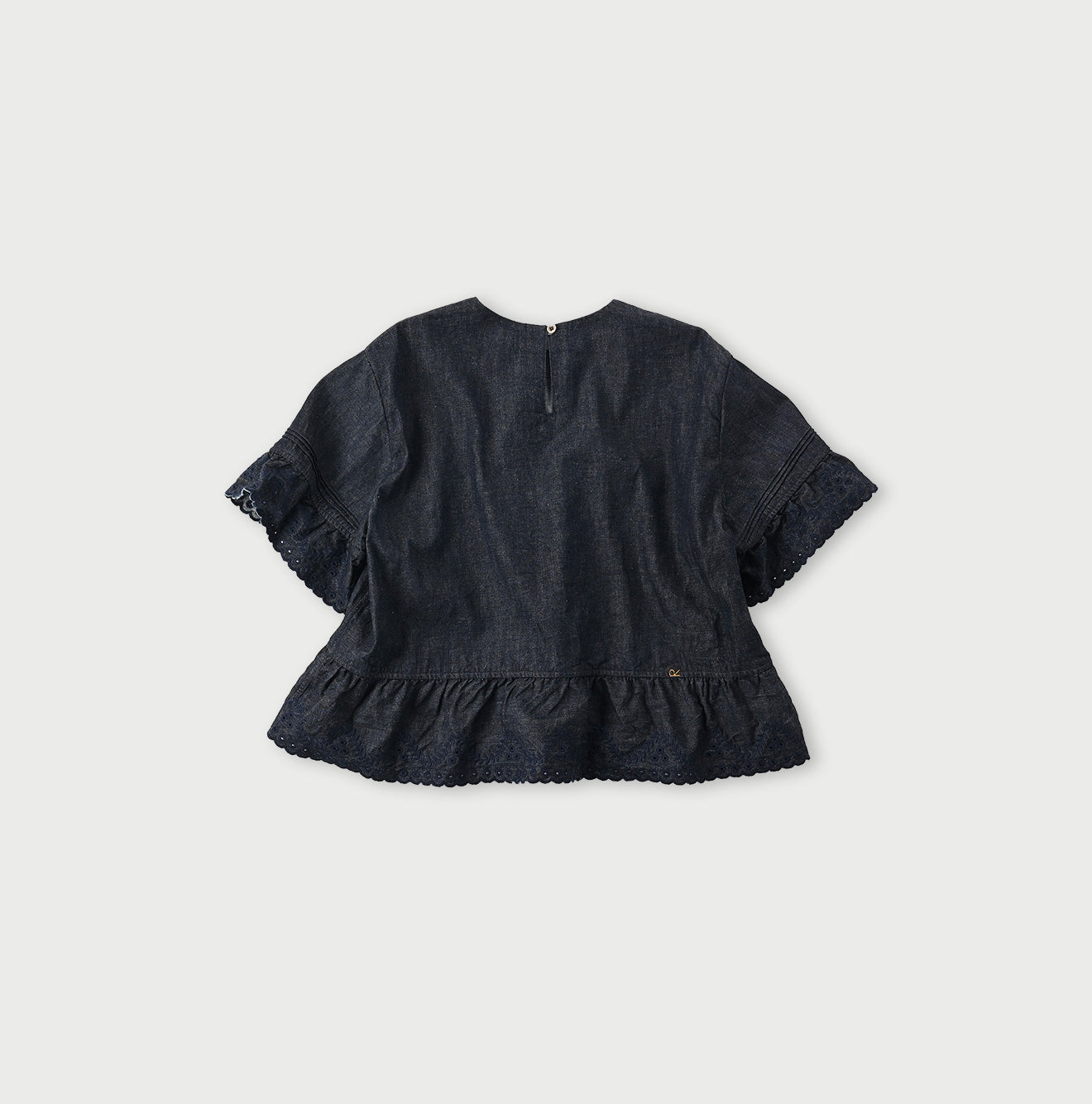 45R Indigo Mugihiko Denim Blouse