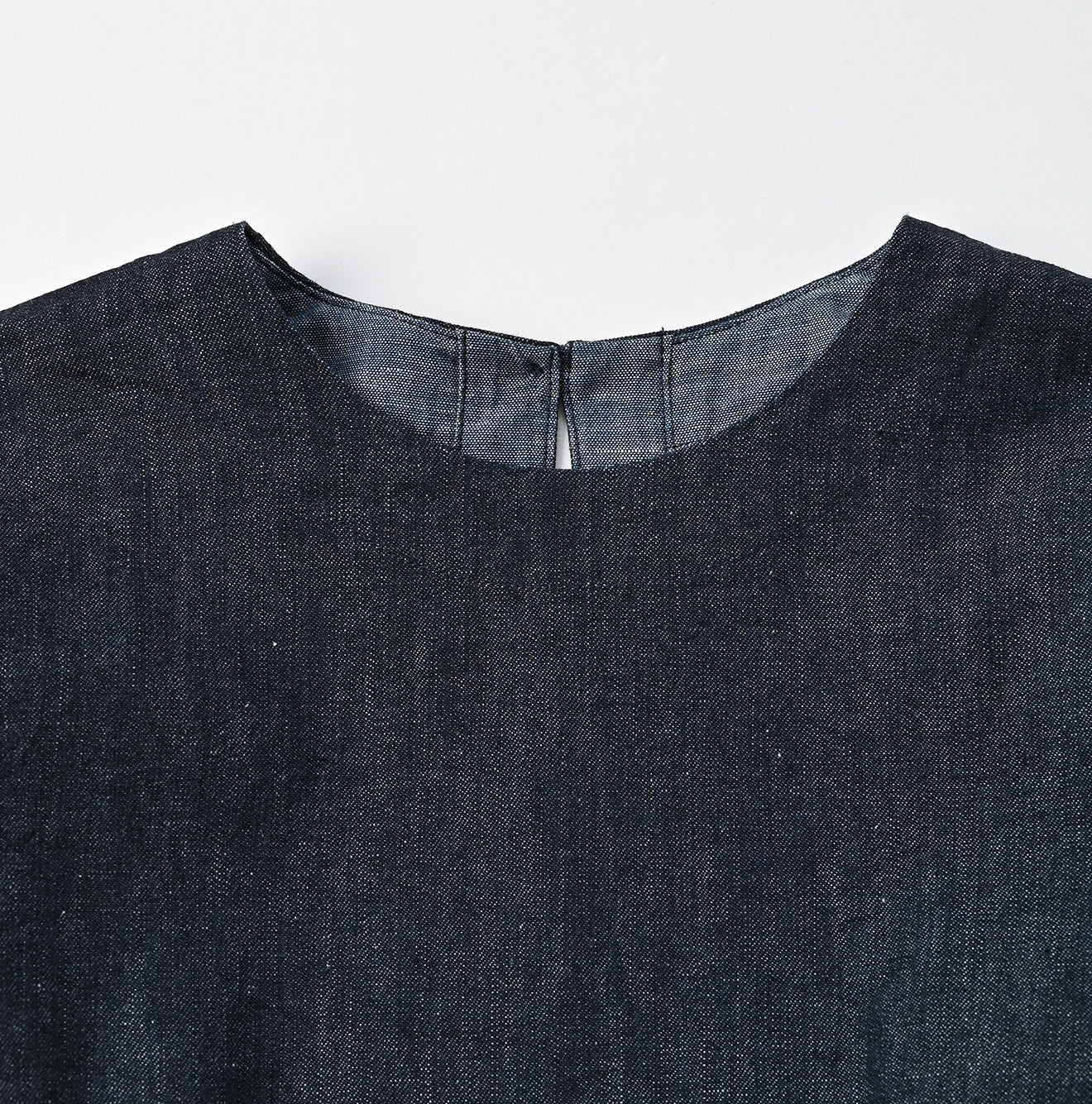 45R Indigo Mugihiko Denim Blouse