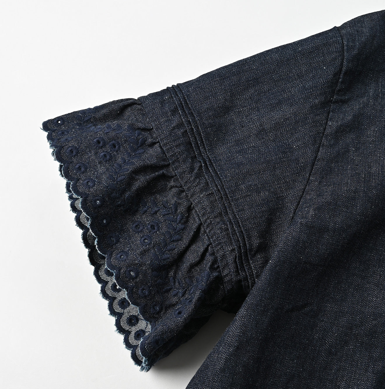 45R Indigo Mugihiko Denim Blouse